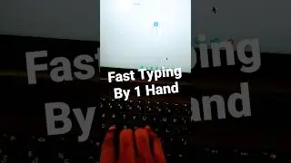 RESPECT 🔥 Typing Very Fast by 1 hand without seeing the keyboard 🔥