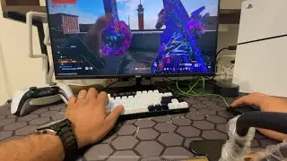 POV: Warzone Rebirth Island HP light mouse Blue Switch Keyboard (ASMR)