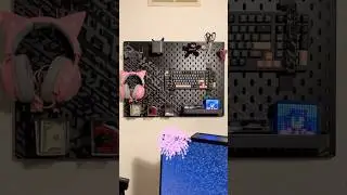 Ikea Pegboard Setup for Home Office #desksetup