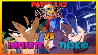 DBFZ - INFINITE vs TH3KID gameplays (Teen Gohan, GT Goku, Android 21 vs Gogeta 4, GT Goku, UI Goku)