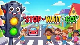 🚦 Traffic Signal Rhyme for Children | Learn Road Safety with Fun Animation