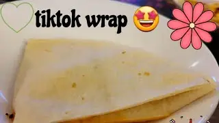 tortilla tiktok wrap| easy wrap| yummy lunch | easy to cook | tik tok wrap | trending | viral wrap |