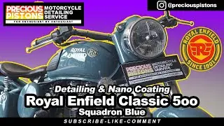 Detailing & Coating Royal Enfield Classic 500 Squadron Blue | PRECIOUS PISTONS
