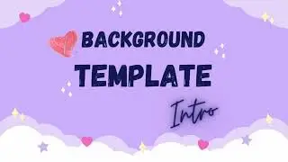 Youtube video background template intro | No text | aesthetic and pastel background | Just A List