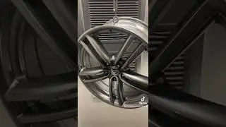 Infiniti wheels coated in Ultra Black Chrome by @prismaticpowders #powdercoating #powdercoat