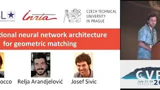 CNN architecture for geometric matching (spotlight) -  CVPR'17