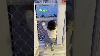 Waiting for father #trending #cutebaby #cute #baby #travel #love #father #daughter #waiting #home