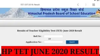 HP TET JUNE 2020 RESULT//TET//Arts//medical//non medical//all stream//full process for check result