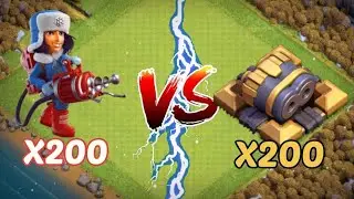 X200 cryoneer VS X200 double cannon || Epic Battle😱 || Who Will Win || #nitroved #clashofclans