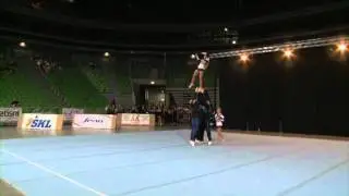 Musketeers Funky Cheer Coed Blue - Group Stunt Mixed - ECC 2011 in Ljubljana, Slovenia