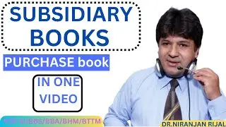Subsidiary book #purchase book # Account 11# BBS First year# Concept and format