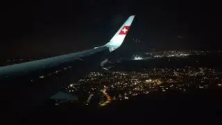 Swiss International Air Lines Night Approach - Z&uuml;rich Airport (ZRH)