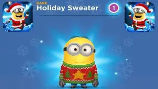 Despicable me Minion rush Unlock Holiday Sweater & Holiday funny mini movie minions - minion scenes