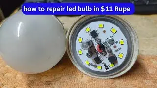 DOB led connection || how to repair led bulb || led bulb low light and blinking problem repair.