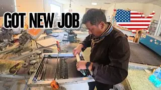 GOT NEW JOB IN 🇺🇸🇺🇸 || SCREEN PRINTING || USA VLOG || TIBETAN VLOGGER 2025