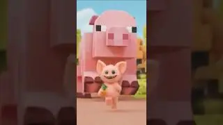 MINIMOO&rsquo;s Silly Minecraft Race!#MINIMOO  #MinecraftKids  #MinecraftShorts  #FunnyMinecraft
