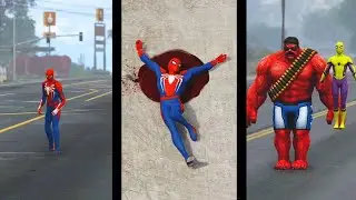 THE CLEANEST SUPER HEROS TRANSITION & WHAT IF SUPER HEROS FUSED INTO ONE? #gta #gta5 #hulk #gaming