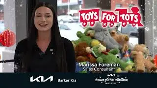 Barker Kia is hosting a Toys For Tots drop-off site. Donate a new Unwrapped toy and spread Joy