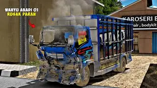 Perbaiki Truck Rusak Wahyu Abadi 01 Lama Jadi Baru‎‎‎ - ES Truck Simulator ID