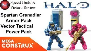 Halo - Vector Tactical Power & Spartan Grenadier Armor Packs - Mega Construx Speed Build