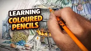 Learning Coloured Pencils | Quiet Fantasy Colouring & Practice