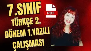 7. SINIF TÜRKÇE 2. DÖNEM 1. YAZILIYA HAZIRLIK SORULARI(PÜF NOKTALARIYLA) #yazılıyahazırlık #türkçe