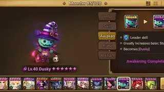 Dusky - Dark Jack O Lantern monster review summoners war in Hindi