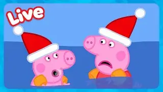 🔴 LIVE! CHRISTMAS With George Pig 🎅🏻 Winter Holiday Fun 🎄 Peppa Pig FULL EPISODES | Kids Cartoons
