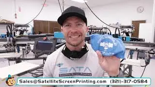Branded Face Coverings and Masks by Satellite Screen Printing