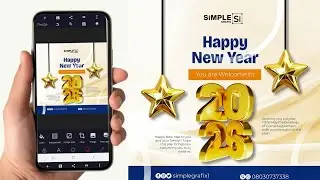 HOW TO MAKE NEW YEAR DESIGN #pixellab #designerinspiration #smartphone #tutorial #graphicdesign 