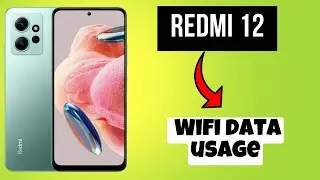 Redmi 12 Wifi data usage || Wifi data daily || How to check wifi data || Wifi data usage settings
