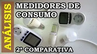 Medidor de consumo. Comparativa numero 2. Medir consumo eléctrico. 044
