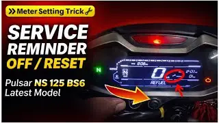 Pulsar NS 125 BS6 Service Reminder Reset | Meter Me Service Light Kaise Band Kare | Latest Modal me 