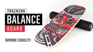 Training Balance Board by HockeyShot - Build Core Strength & Stability
