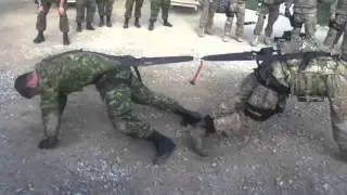 One on One Soldier Tug of War - USA vs Canada
