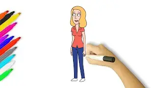 How to Draw Beth Smith | Rick and Morty