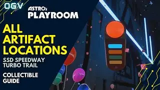 Astro's Playroom - All Artifact Locations In SSD Speedway Turbo Trail - PS5 Collectible Guide