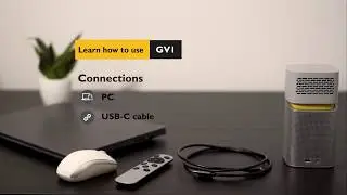How to Connect BenQ GV1 with PC Through USB C Display Port