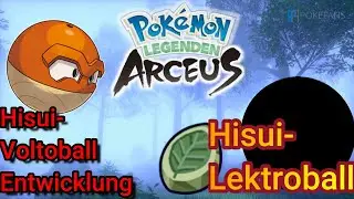 Pok&eacute;mon-Legenden:Arceus Hisui Voltobal Entwicklung [Hisui-Lektrobal] mehr in der Videobeschreibung