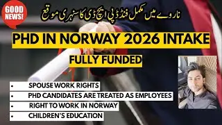 PhD in Norway 2025 | Fully Funded PhD Scholarships | No Tuition Fees + Family Allowed