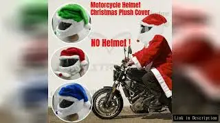 Christmas Motorcycle Full Helmet Plush Cover Creative Santa Claus Motorcycle Helmet Hat Personalized