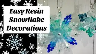 #049 Alcohol Ink Christmas Snowflake Decorations