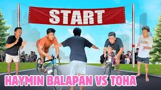 HAYMIN BALAPAN LAWAN TOHA PAKAI STIR DERRAGG//Haymin Vlog