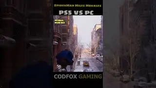 SpiderMan Miles Morales PC vs PS5 Graphics Comparison | Codfox Gaming #shorts