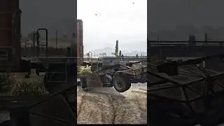 Ramp Buggy Car Stopping The Train Myth 192 - GTA 5 #gta5myths #shorts #speedyfly24tamil