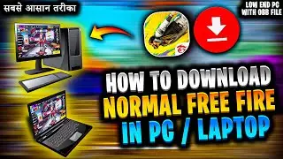 How To Download Or Install Normal Free Fire In Laptop | How To Download Normal Free Fire in PC