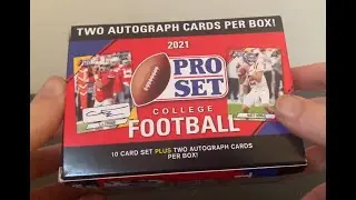 2021 Pro Set College Football Blaster! Amazing Product! 2 Autos! Bryce Young!