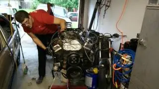 Gm 305 truck motor starts on engine stand