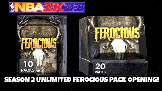 UNLIMITED 10 PACKS + 20 PACKS *FEROCIOUS* PACK OPENING! 4TH PINK DIAMOND PULL! ( NBA 2K23 MYTEAM )