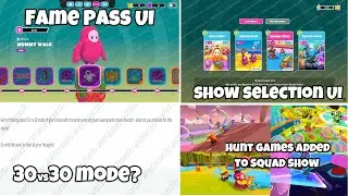 Fall Guys Season 5.friend update Leaks | New UI interfaces | 30vs30 mode? | Hunt games add to Squad